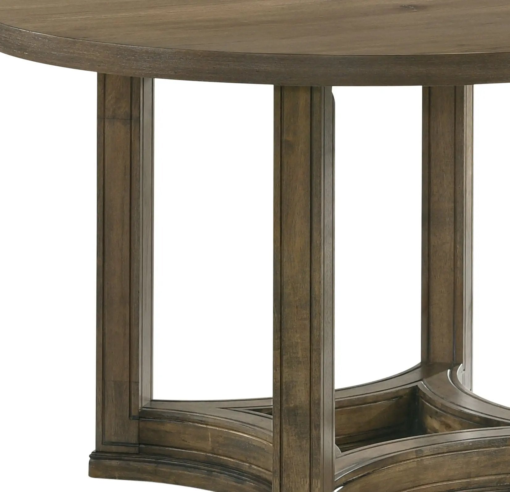 Parfield - 5 Pieces Round Dining Room Set - Light Brown / Oak by Unique Piece Furniture