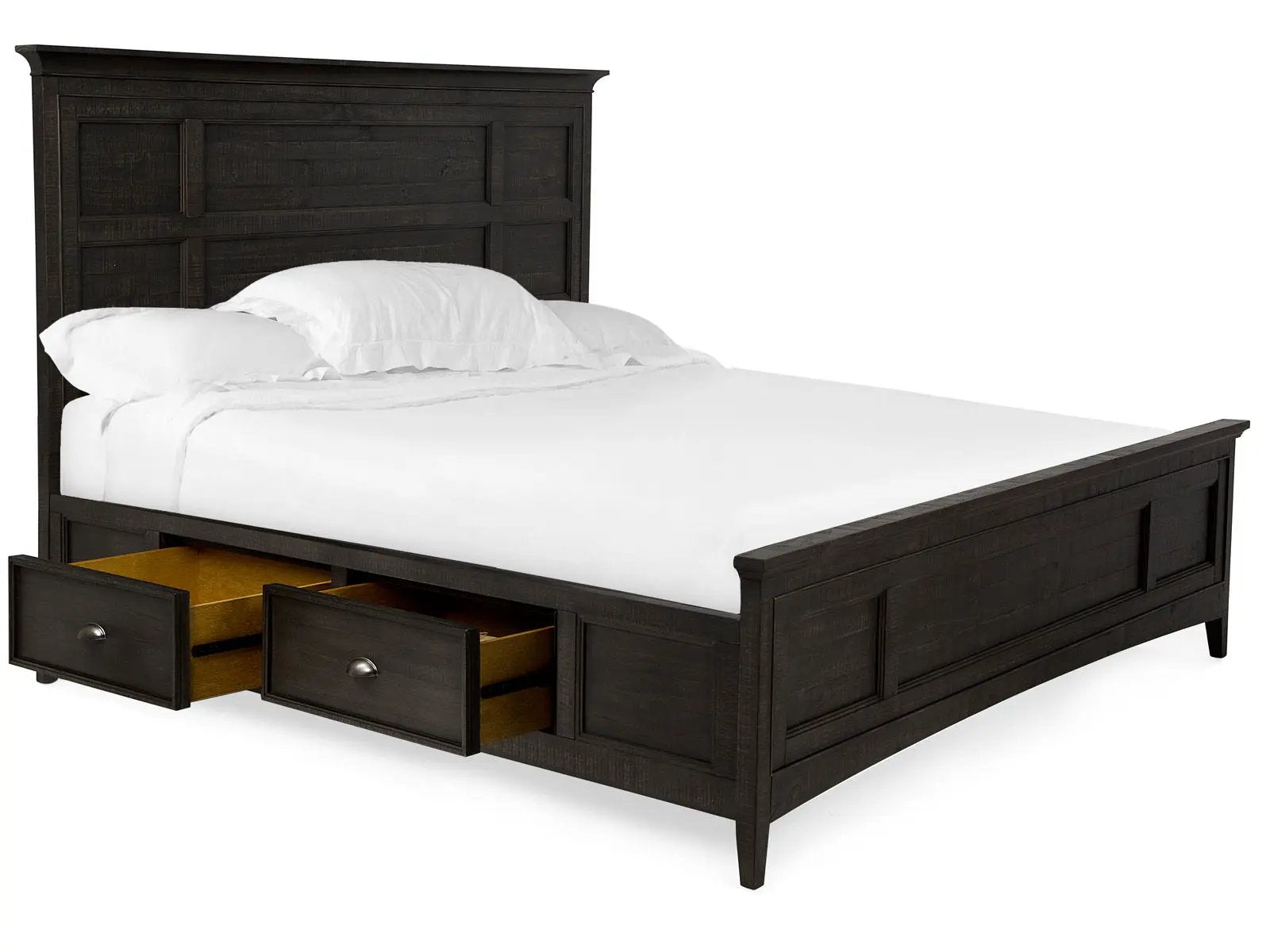 Westley Falls - Complete Panel Bed With Storage Rails by Unique Piece Furniture