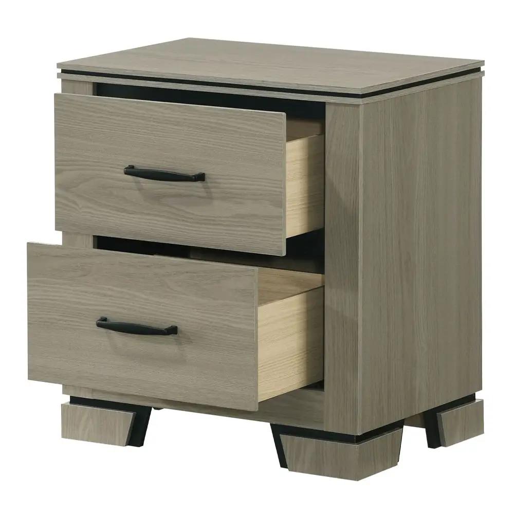 Joanna - Nightstand - Weathered Gray by Unique Piece Furniture