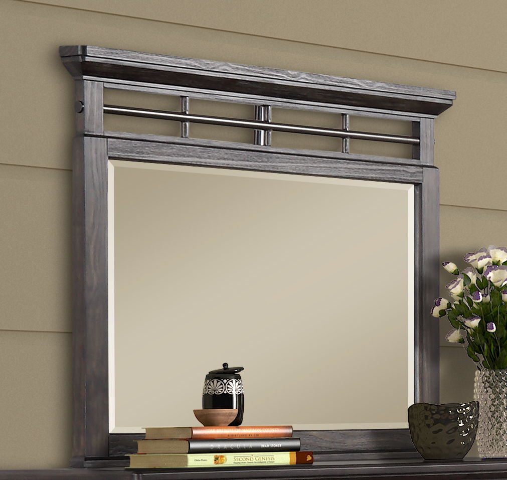Mahogany Mirror with Solid Wood Frame - Mahogany