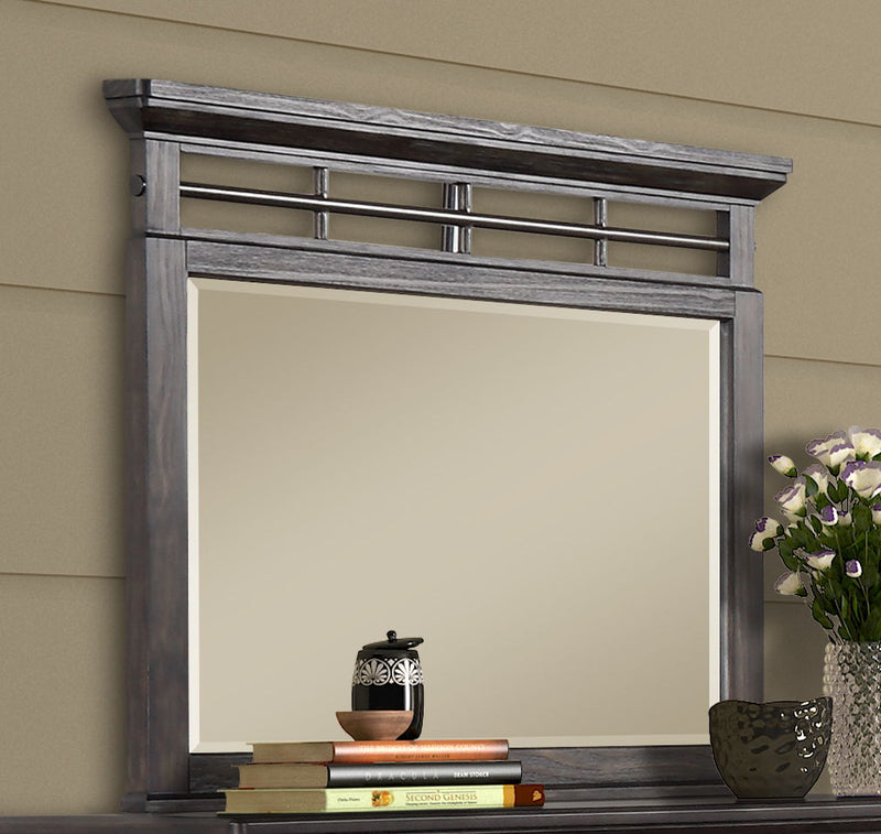 Mahogany Mirror with Solid Wood Frame - Mahogany