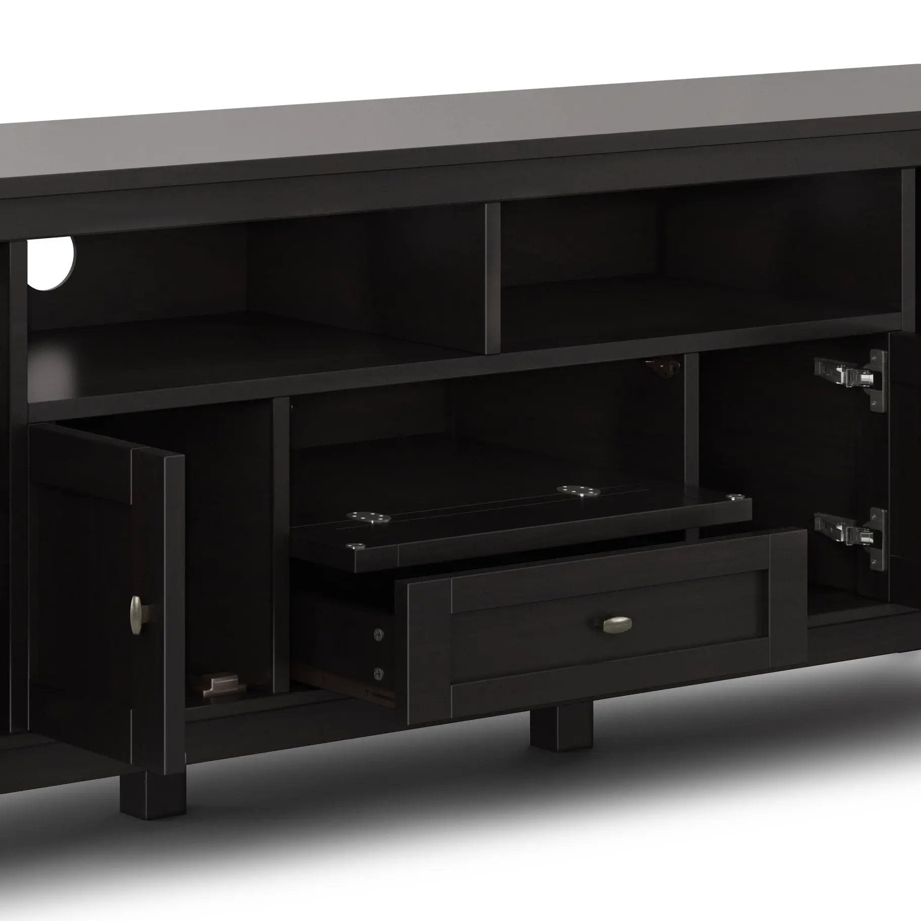 Warm Shaker - TV Media Stand - Hickory Brown by HouseOfZazla