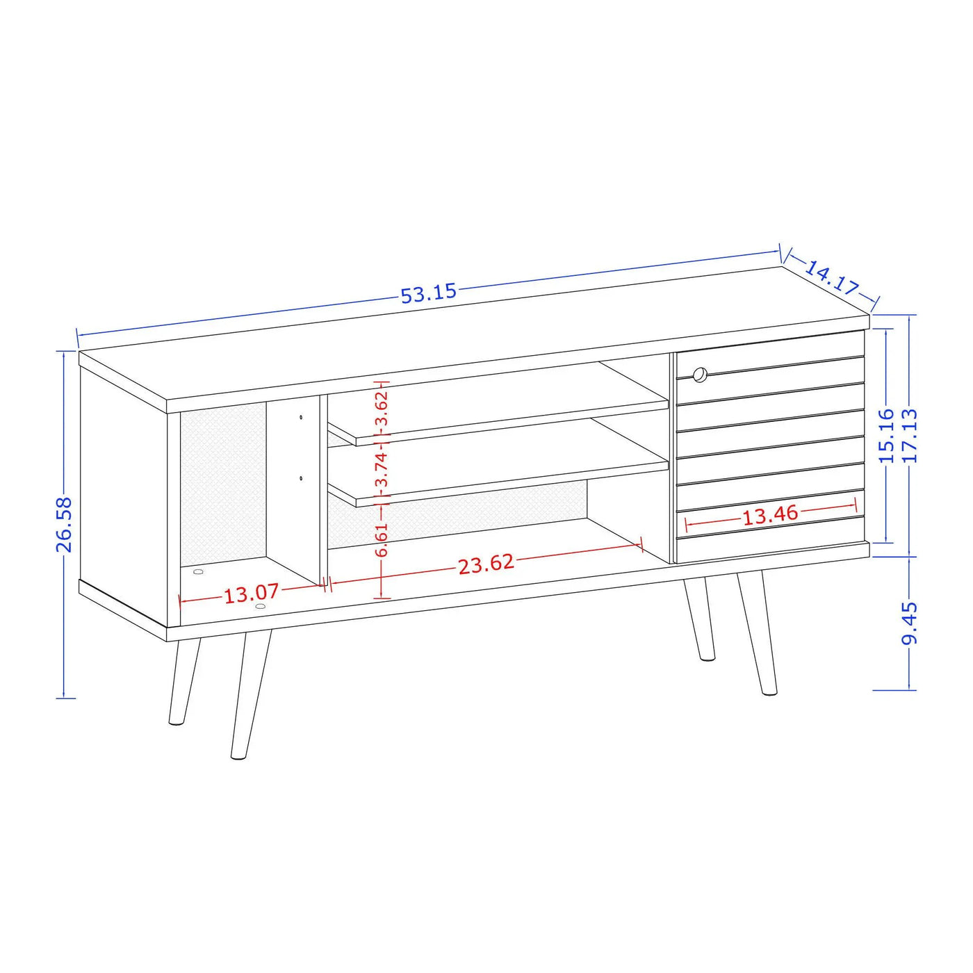 Liberty - Smart Storage Design TV Stand by HouseOfZazla