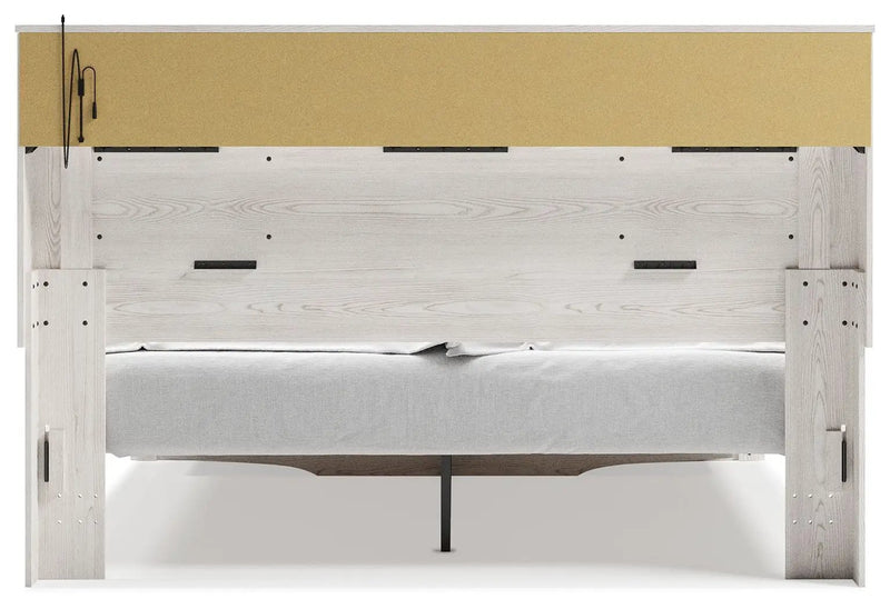 Altyra - King Upholstered Bookcase Bed With Storage - White by Unique Piece Furniture
