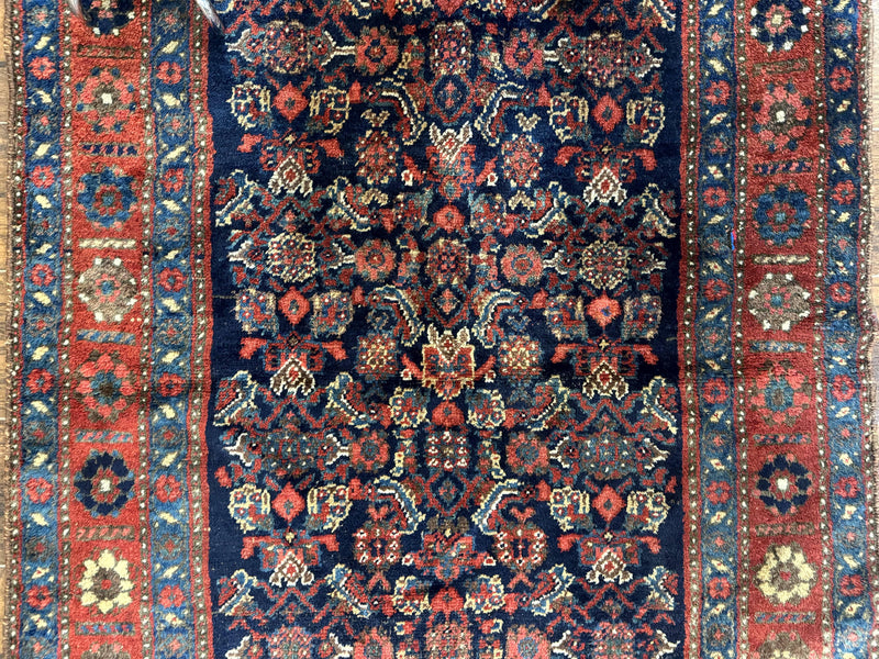 Antique Persian Tribal Rug 4x6, Kurdish Rug by Jewel Rugs
