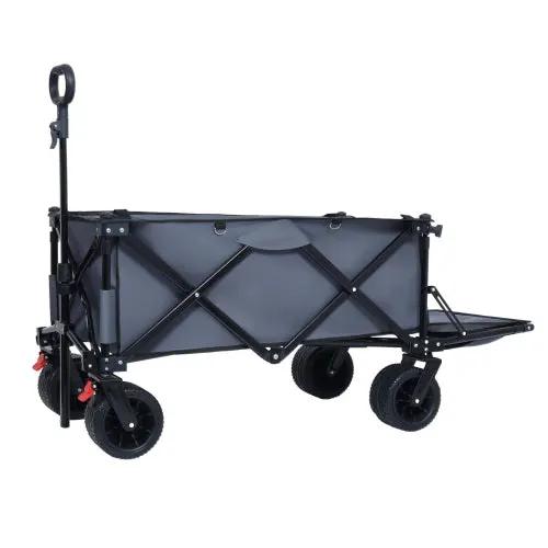 Foldable Wagon with Extended Tailgate and Large All-Terrain Wheels by HouseOfZazla