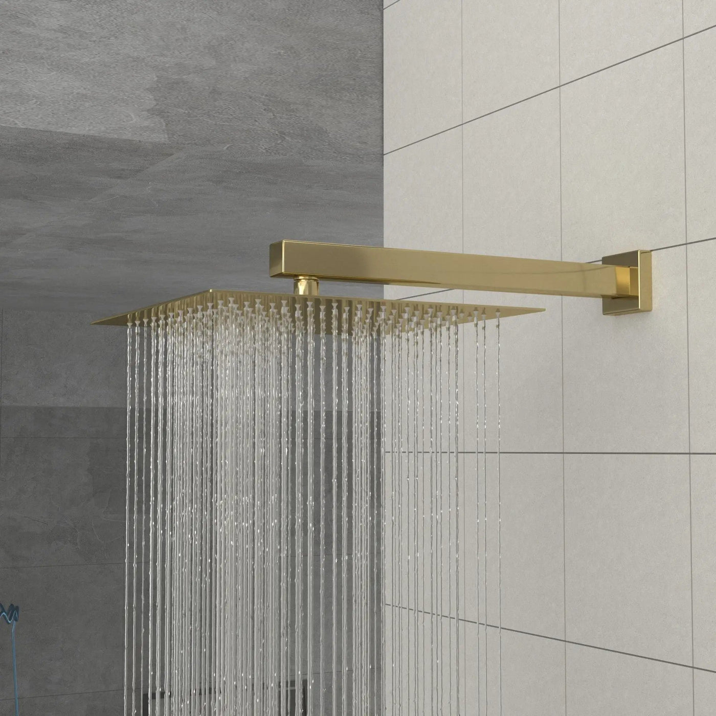 Modern 10" Square Rainfall Shower Head & Stainless Steel Wall Or Ceiling Mount Luxury Spa Shower Panel by HouseOfZazla