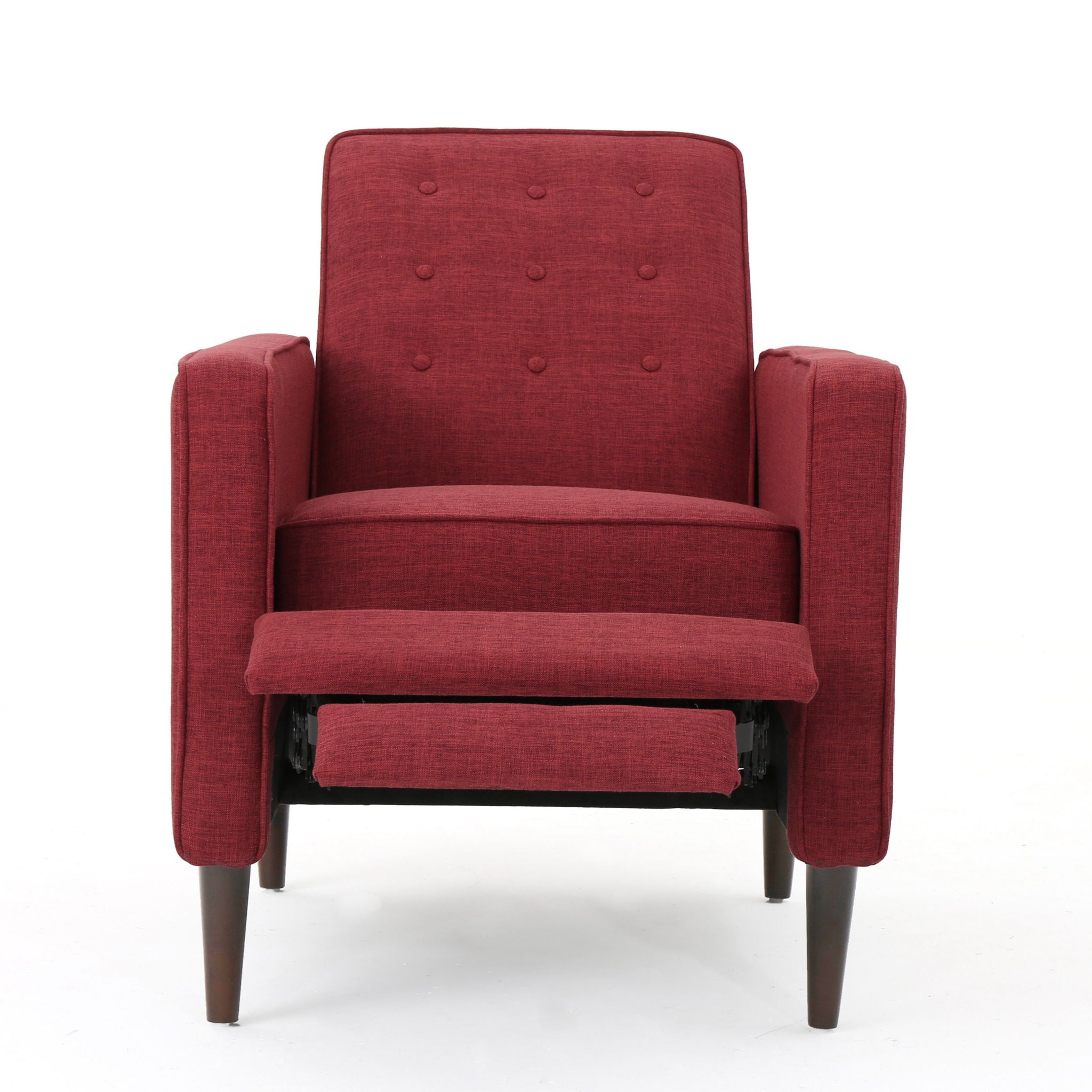 Mid-Century Modern Recliner With Button Tufted Waffle Stitch by HouseOfZazla