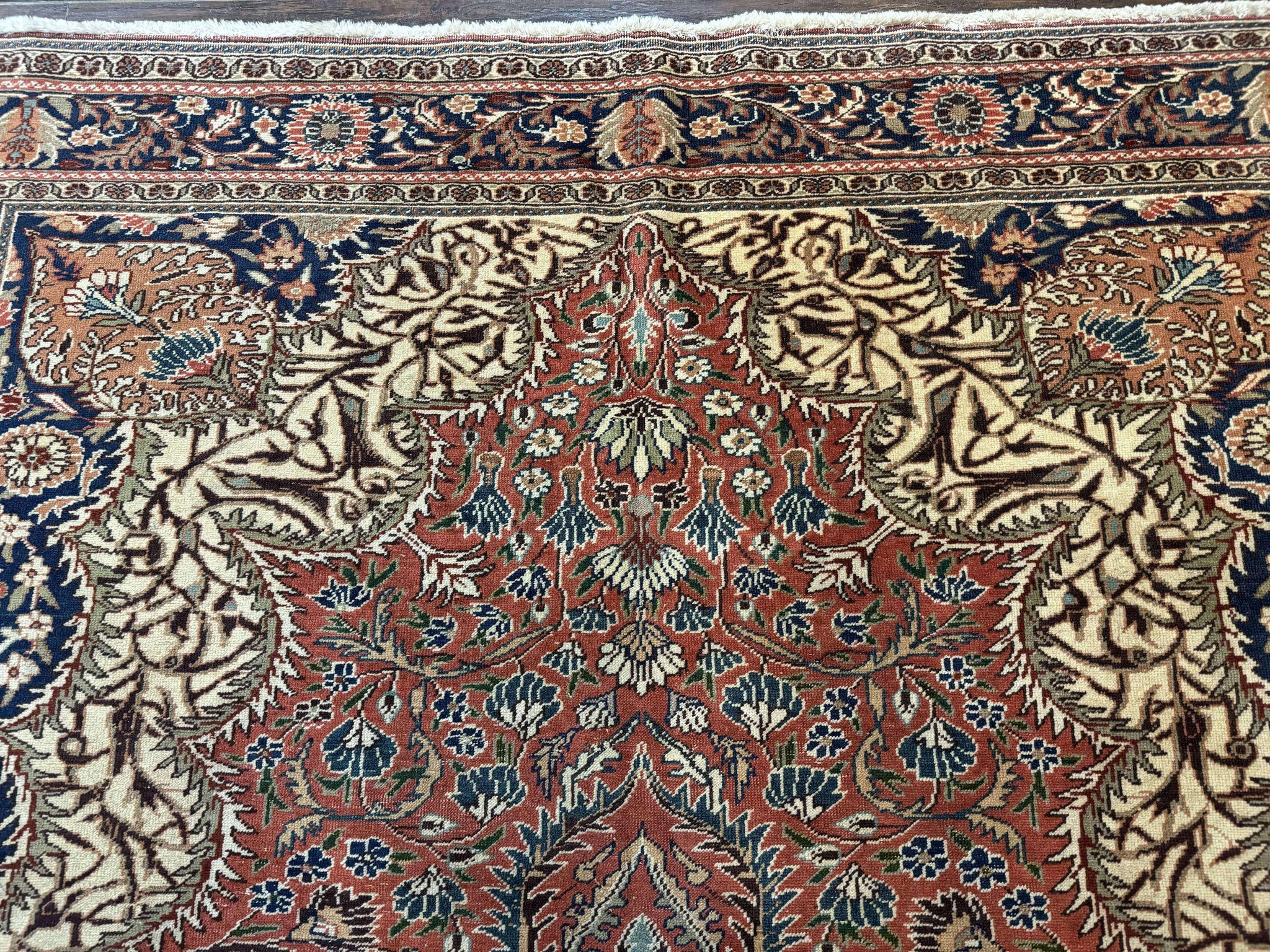Turkish Kayseri Rug 6x10, Antique Turkish Carpet, Floral Medallion, Oriental Carpet, Red by Jewel Rugs