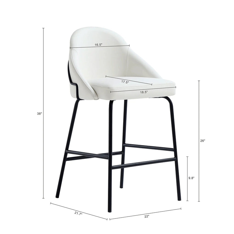 Gracie - Upholstered Counter Stool by HouseOfZazla