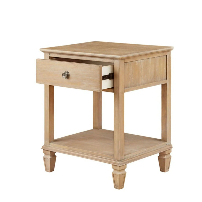 Victoria - Bedside Table With Drawer And Shelf by HouseOfZazla