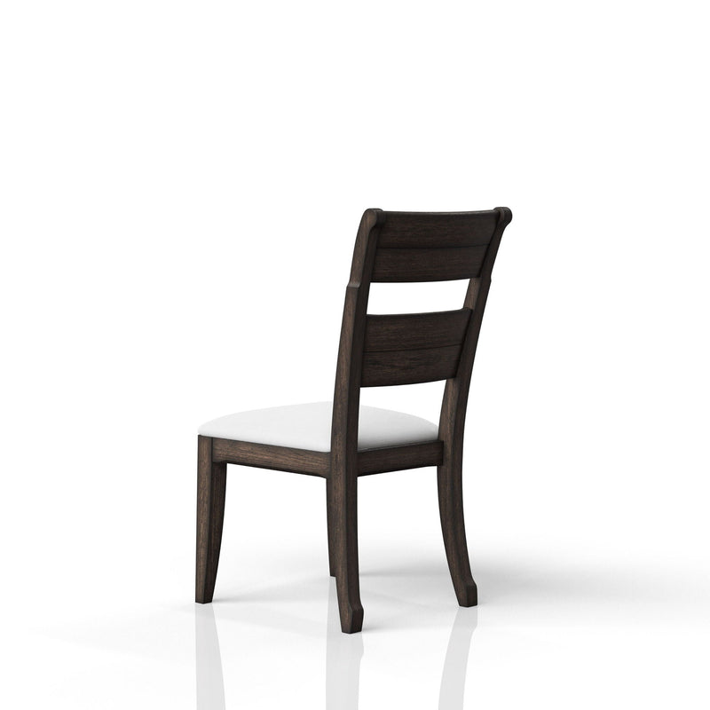Upholstered Seat Side Chair with Ladderback - Chocolate, photo 5 of 6
