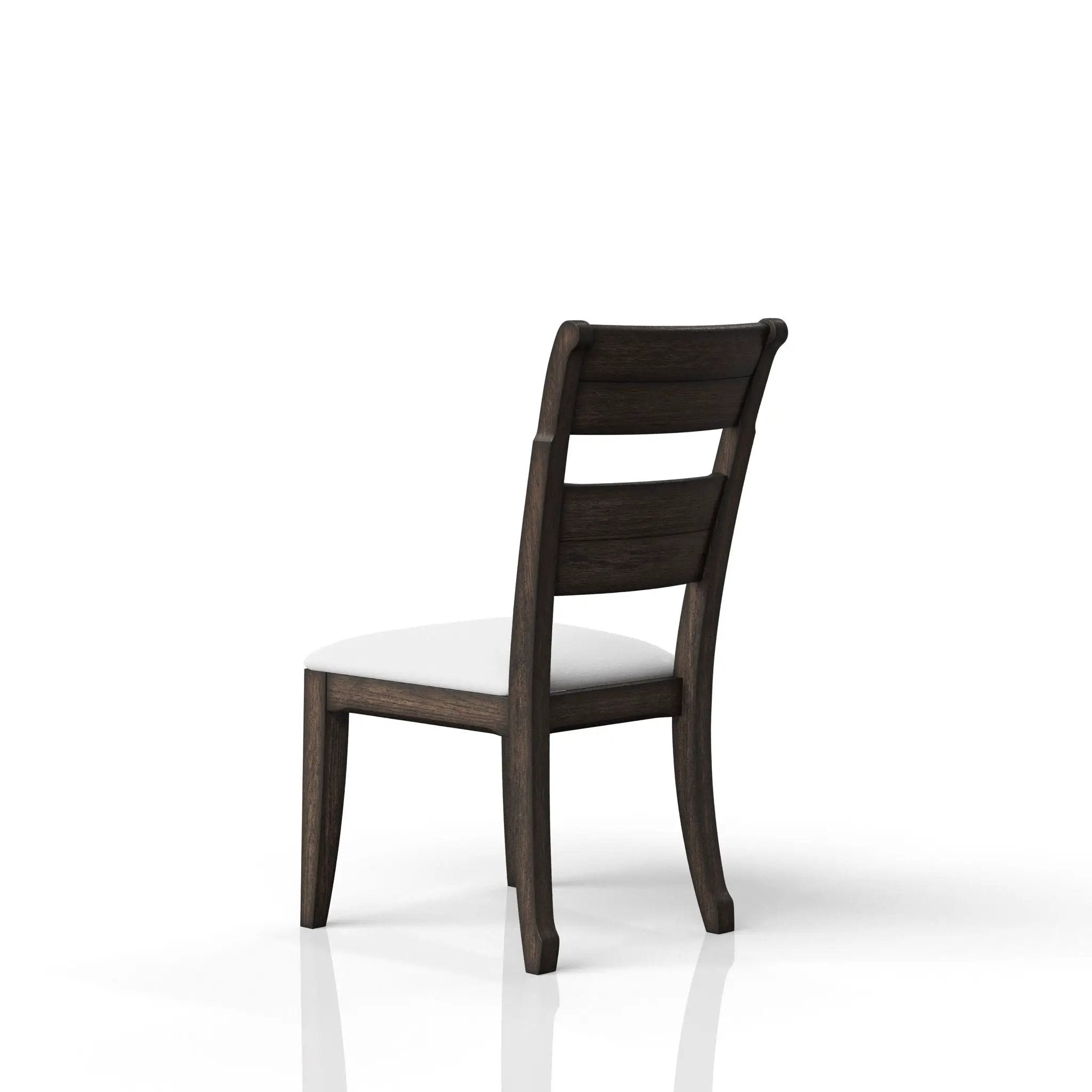 Upholstered Seat Side Chair - Chocolate by HouseOfZazla