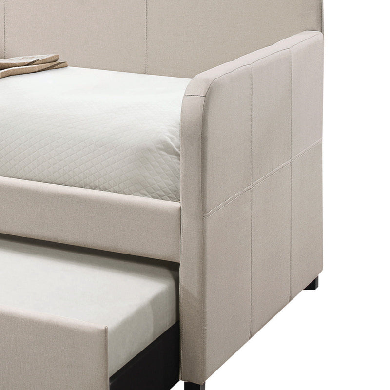 Twin Daybed with Trundle and Upholstered Design - Fog, photo 14 of 14
