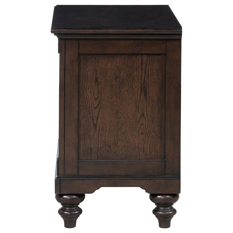 Andover 1-drawer Nightstand Bedside Table Dark Oak by Unique Piece Furniture