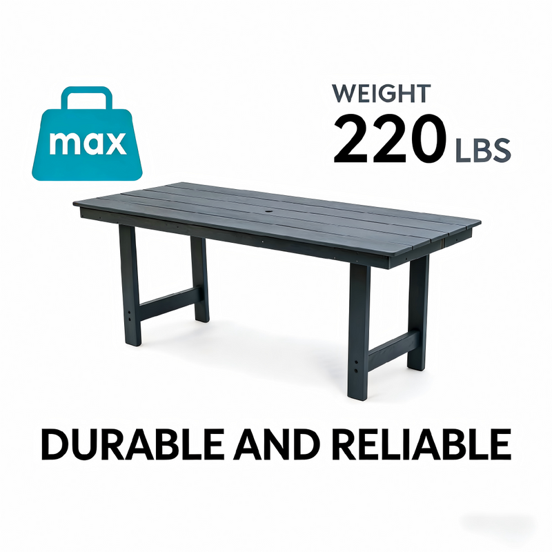 HDPE Outdoor Patio Dining Set - Table and Four Chairs by HouseOfZazla