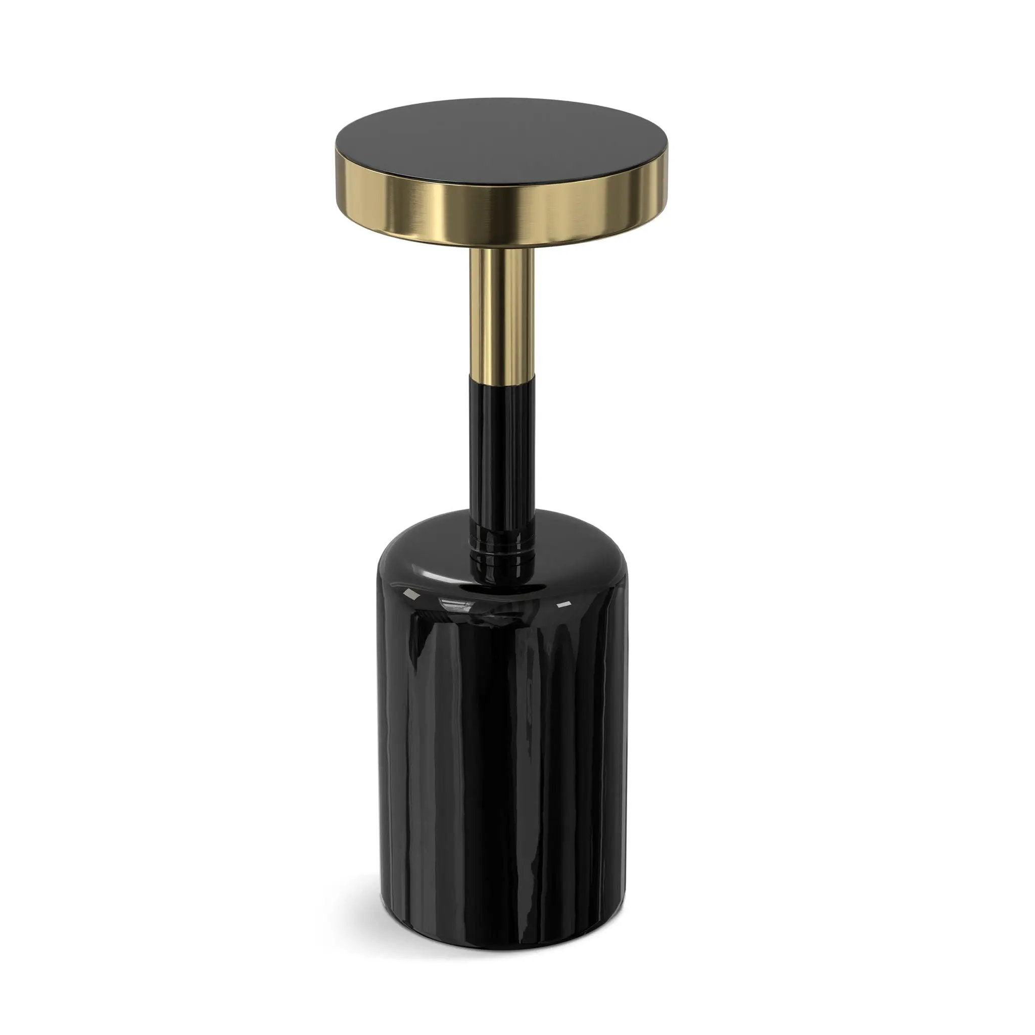 Frannie - Side Table - Gold / Black by Unique Piece Furniture