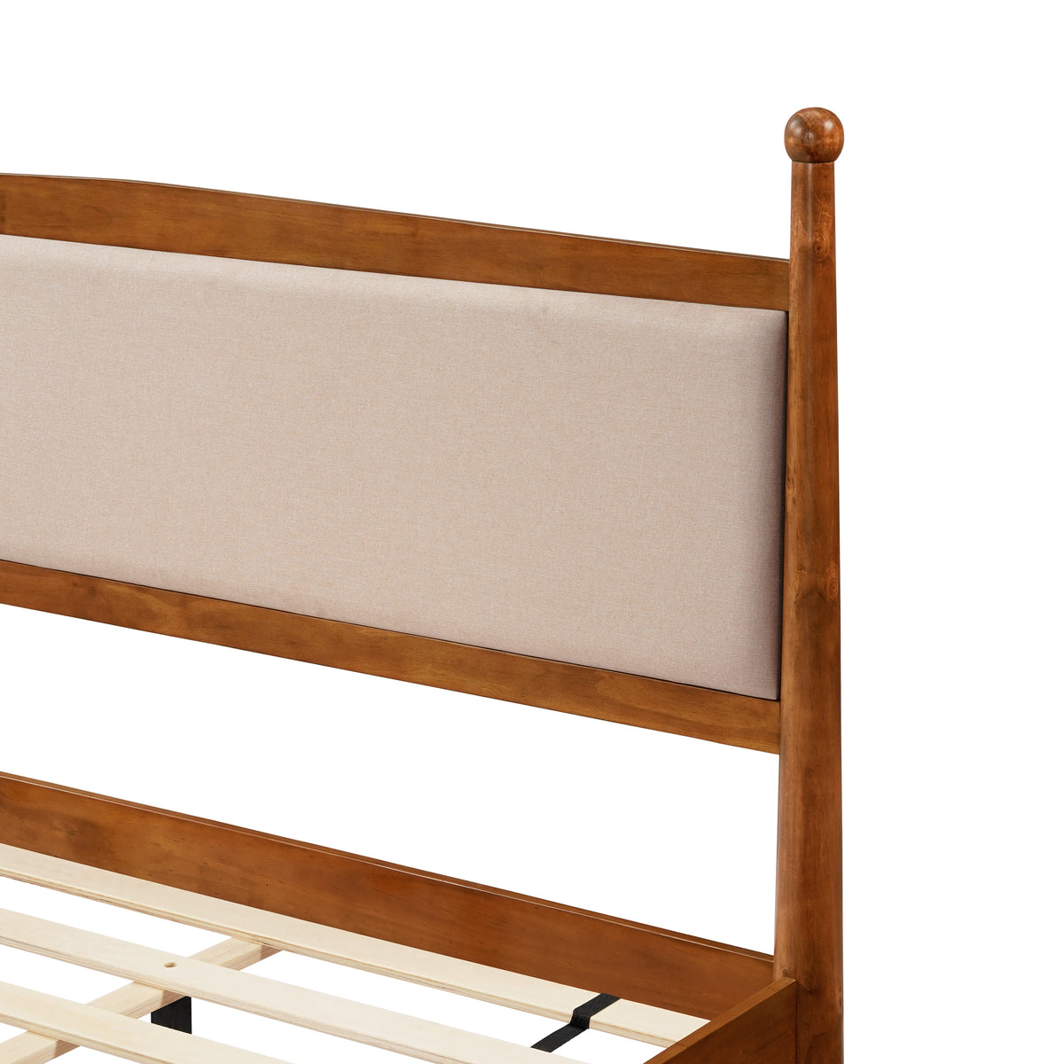 King Size Upholstered Platform Bed Frame, photo 8 of 10