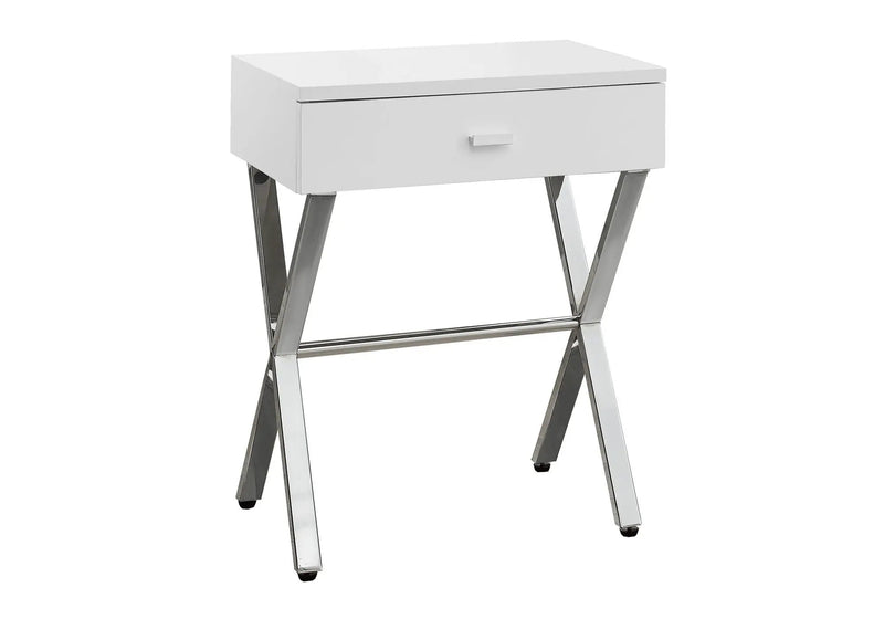 Accent Side X Table, Storage Drawer, Contemporary & Modern by Unique Piece Furniture