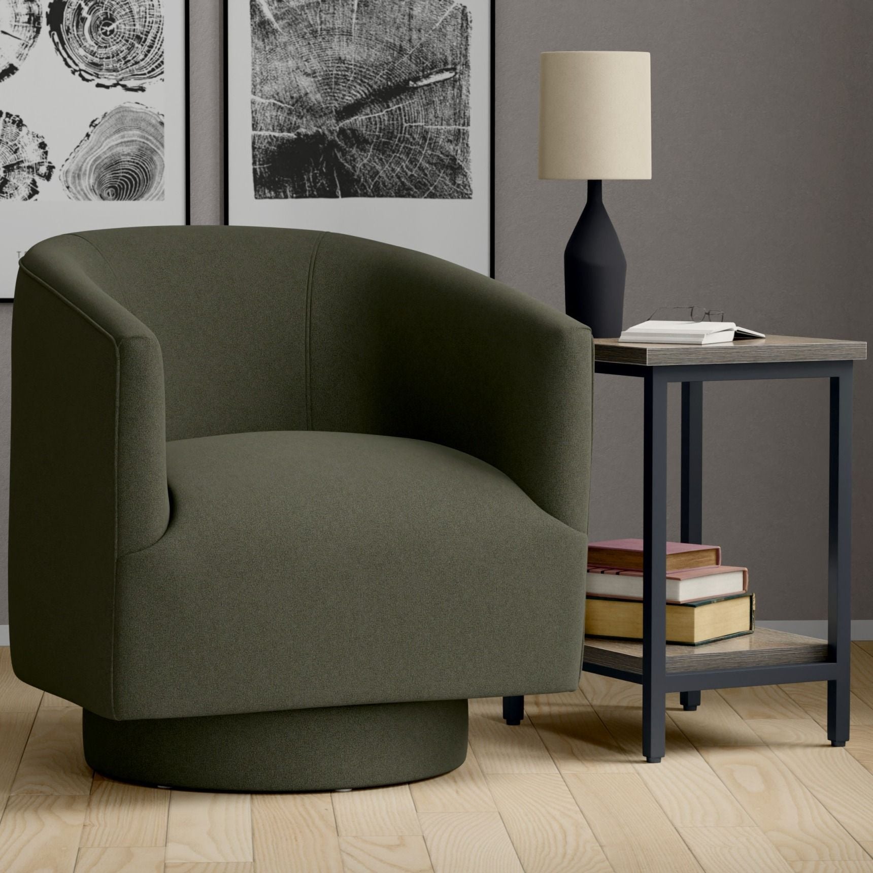 Accent Chair With Swivel Function by HouseOfZazla