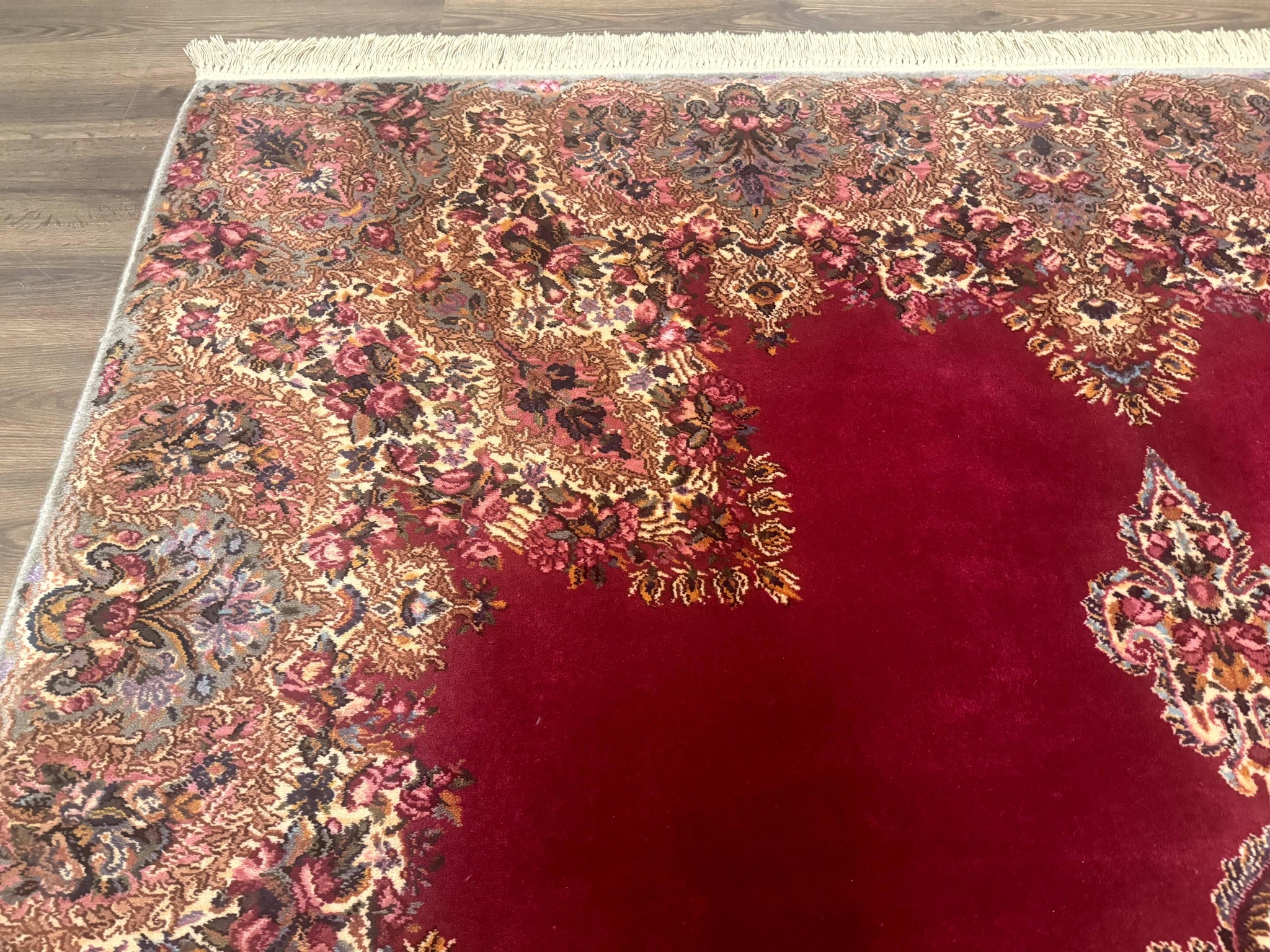 Karastan Rug 8.8 x12 Red Kirman #762, Original 700 Series, Vintage Karastan Carpet, Discontinued Karastan Rug, Karastan Wool Area Rug by Jewel Rugs
