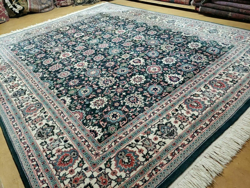8' X 10' Handmade Indian Oriental Wool Rug Carpet Organic Dye Forest Green Nice by Jewel Rugs
