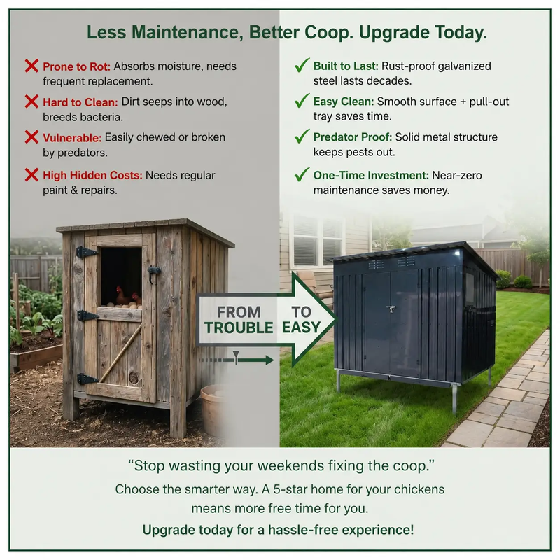 Outdoor Galvanized Metal Chicken Coop by HouseOfZazla
