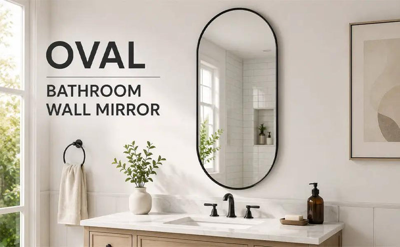 Black PVC Frame Mirror 18X40 Inch by HouseOfZazla