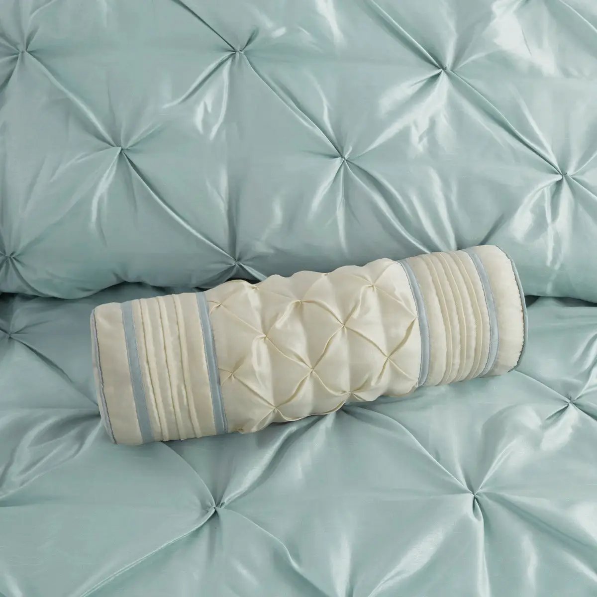 7 Piece Tufted Comforter Set Seafoam King by HouseOfZazla