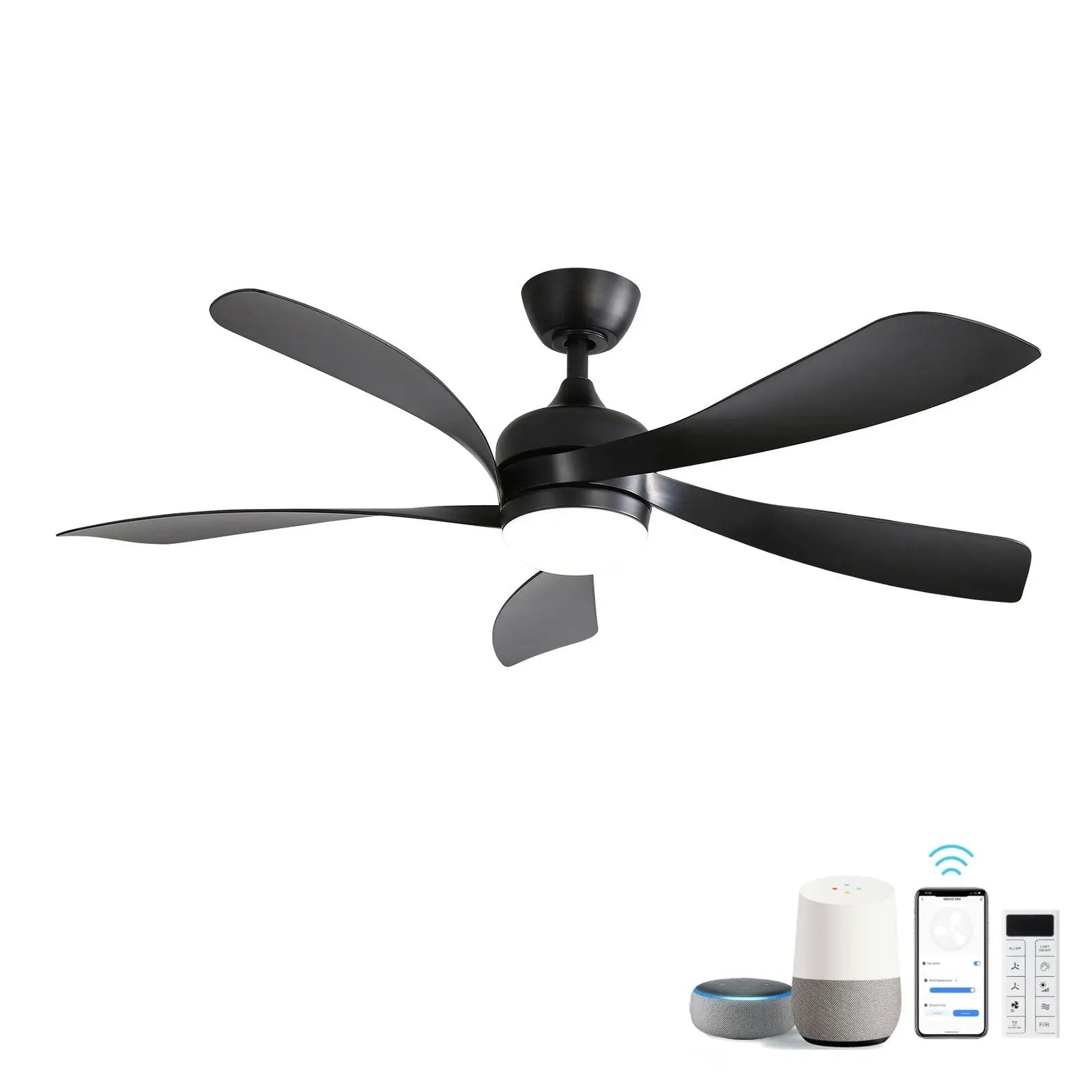 Ceiling Fan & DC Motor And Integrated Light by Unique Piece Furniture