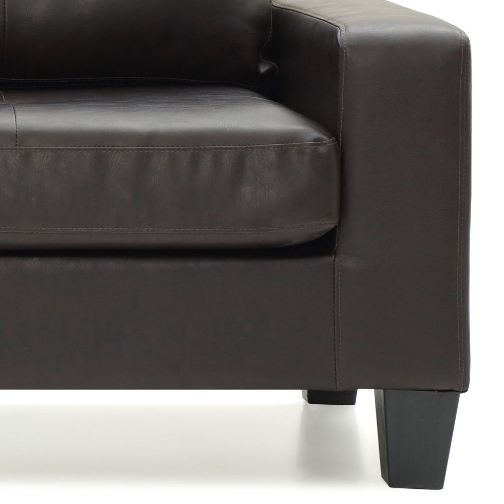 Modular Faux Leather Sofa with Modern Design - White, Black, Dark Brown, Red, photo 25 of 26