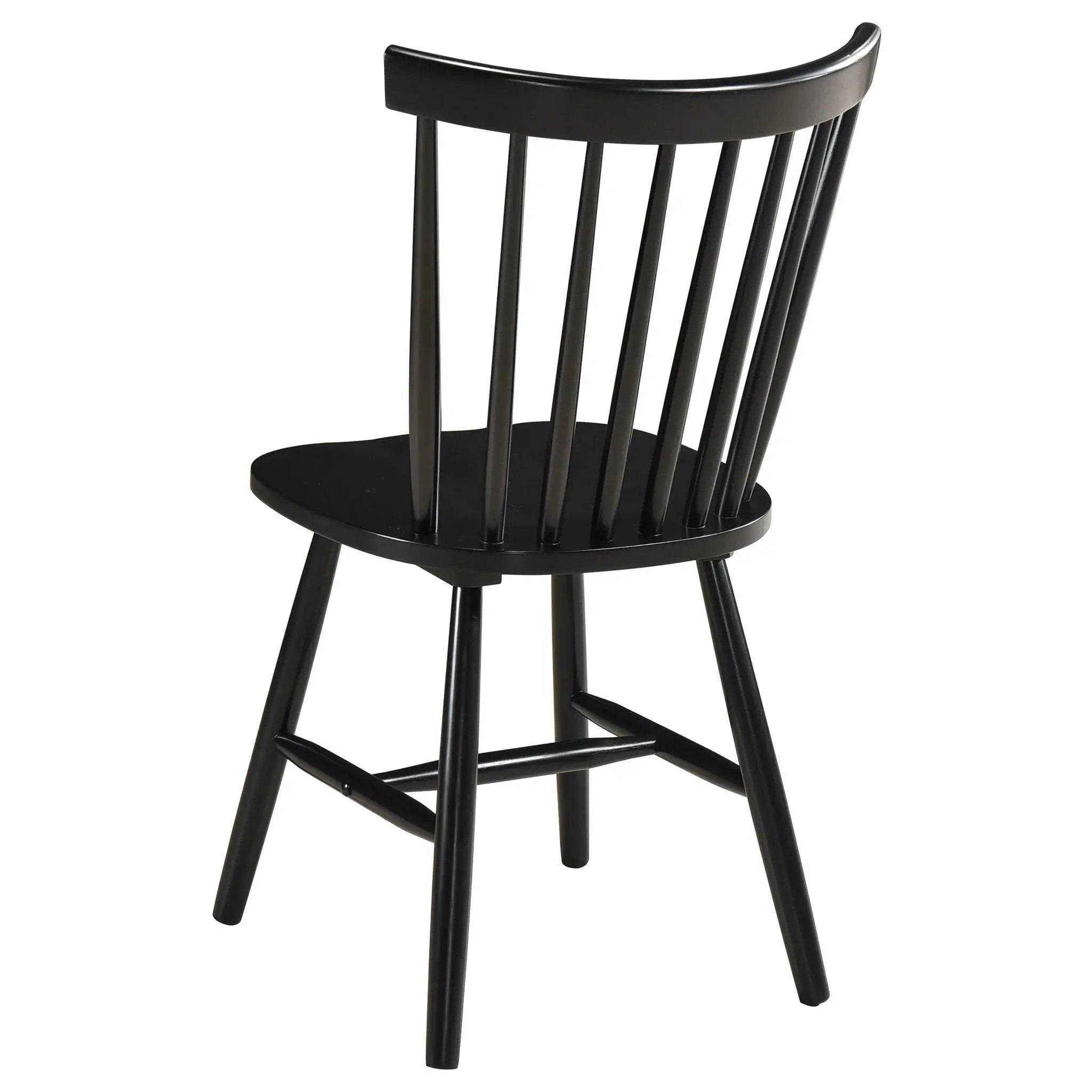 Hollyoak Windsor Wood Dining Side Chair Black (Set of 2) by Unique Piece Furniture