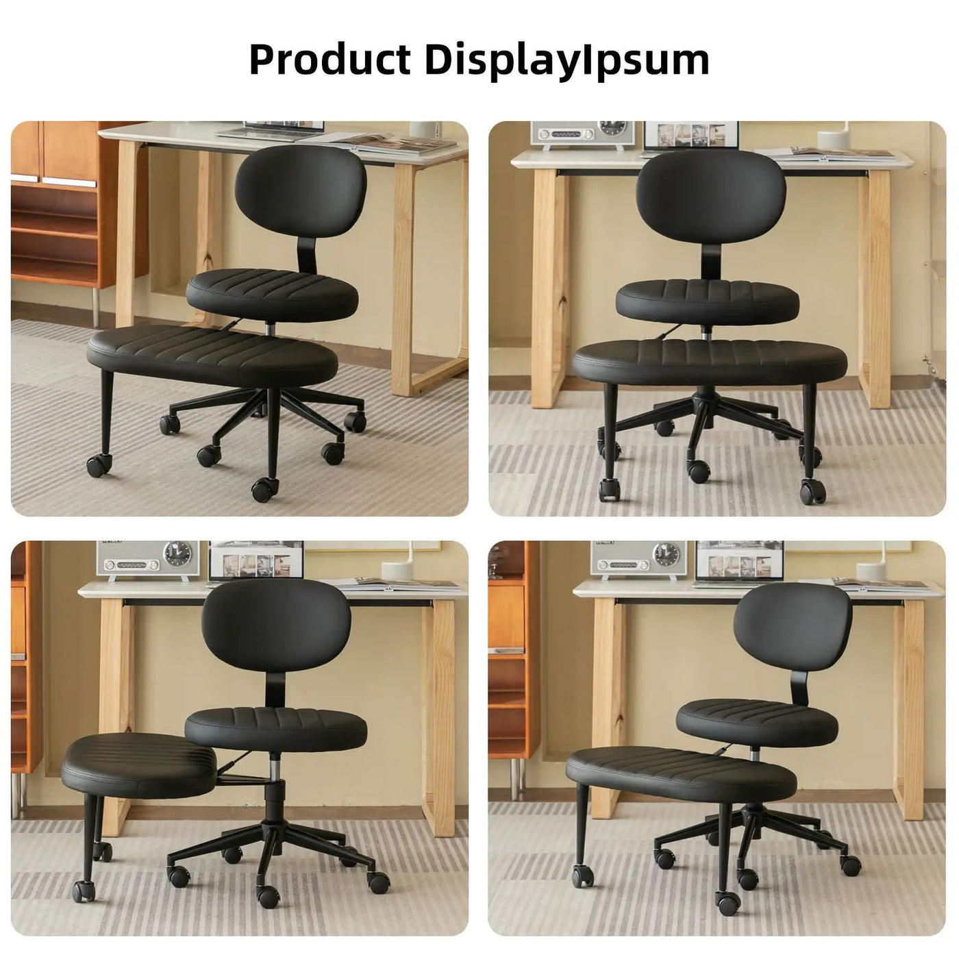 Ergonomic Cross Legged Office Chair With Back Support by HouseOfZazla