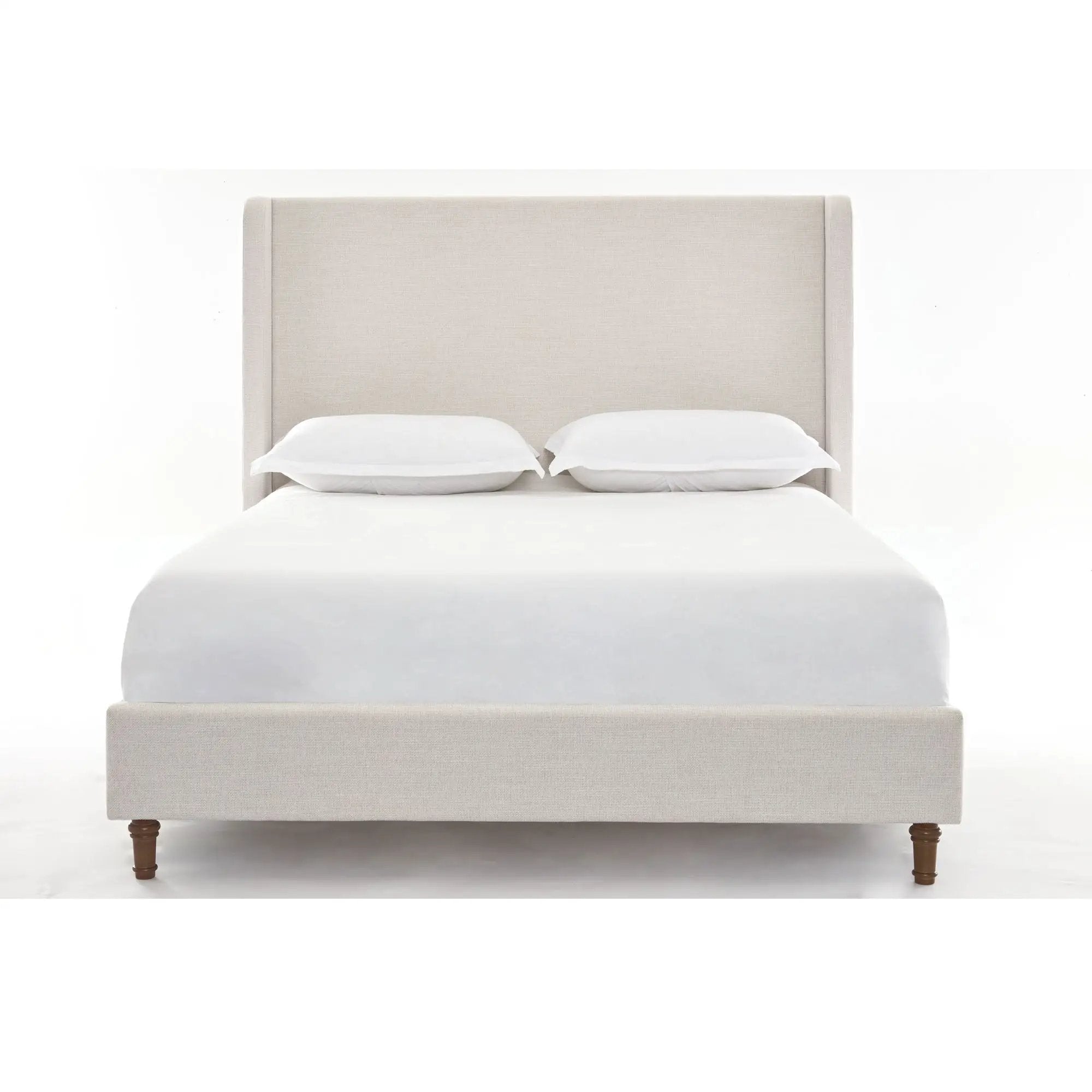 Hayden - Upholstered Wingback Bed With Tall Headboard by HouseOfZazla