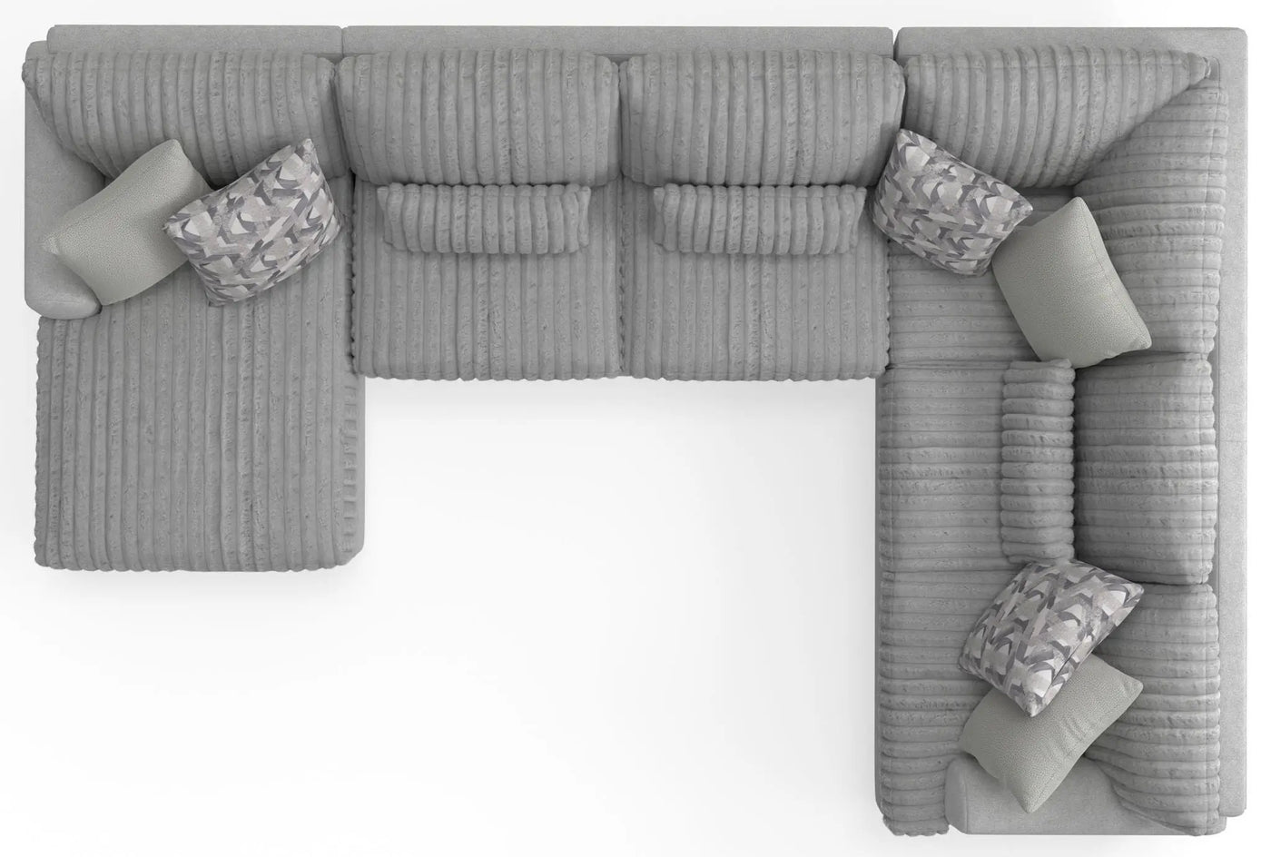 Titan - Sectional With Comfort Coil Seating And Accent Pillows Included by Unique Piece Furniture