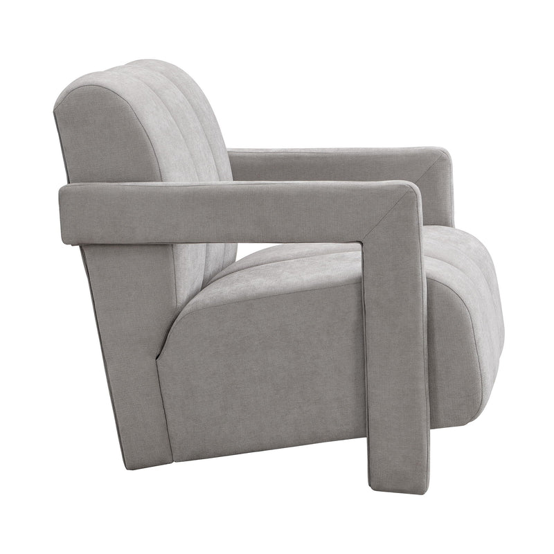 Modern Minimalist Leisure Armchair With L Shaped Armrests by HouseOfZazla