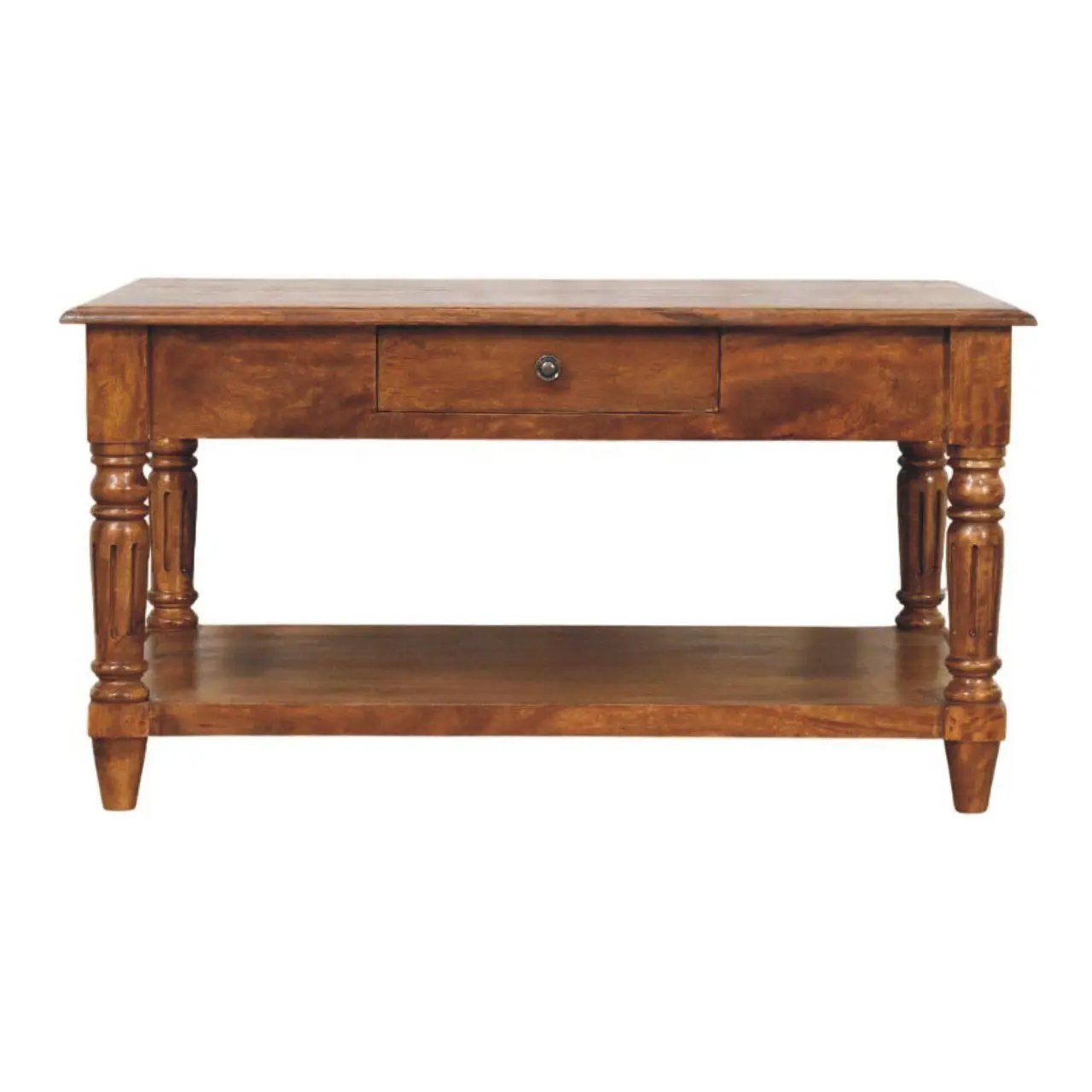 Turned Legs Drawer Table by HouseOfZazla