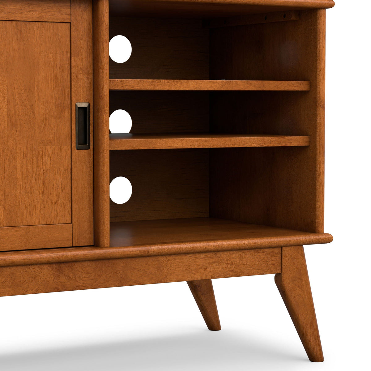 Draper - Handcrafted Mid Century Low TV Media Stand, photo 39 of 40