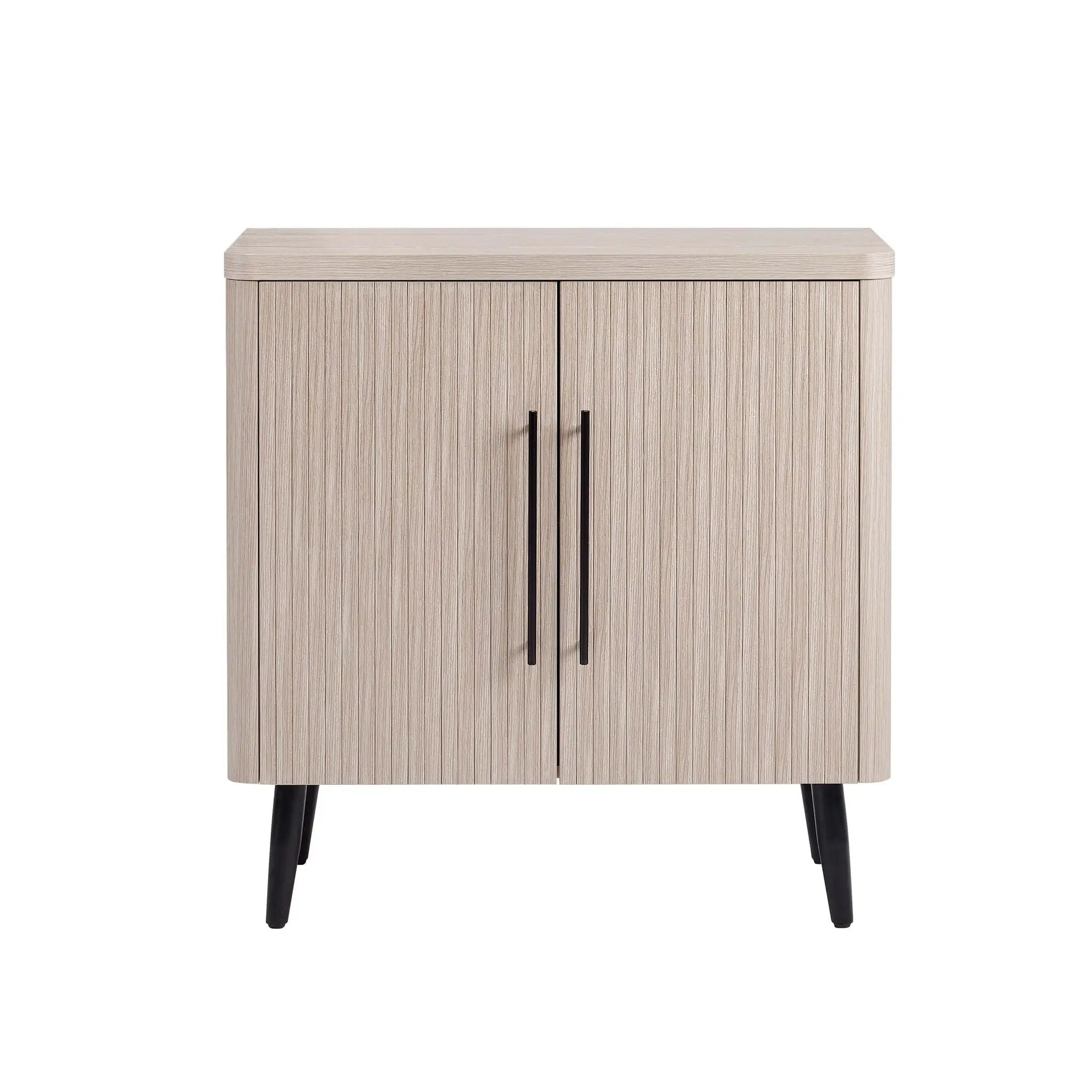 Jodie - Fluted Accent Cabinet - Oak by HouseOfZazla