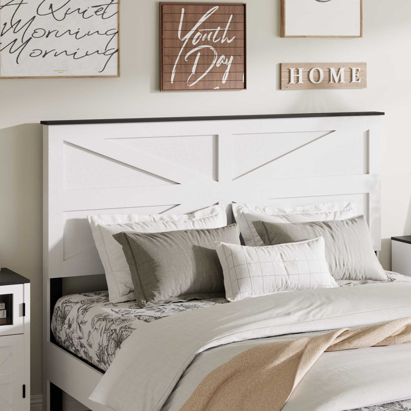 King Wood Platform Bed Frame with Headboard and Storage by HouseOfZazla
