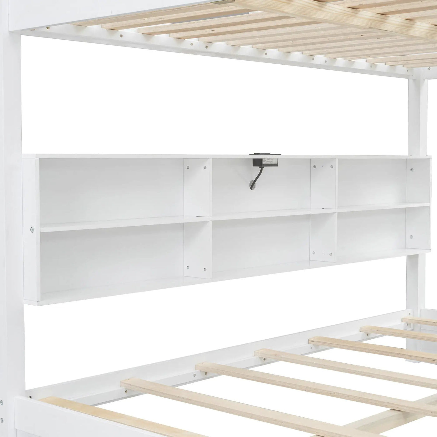 Bunk Bed With Storage Cabinets And USB Ports by HouseOfZazla