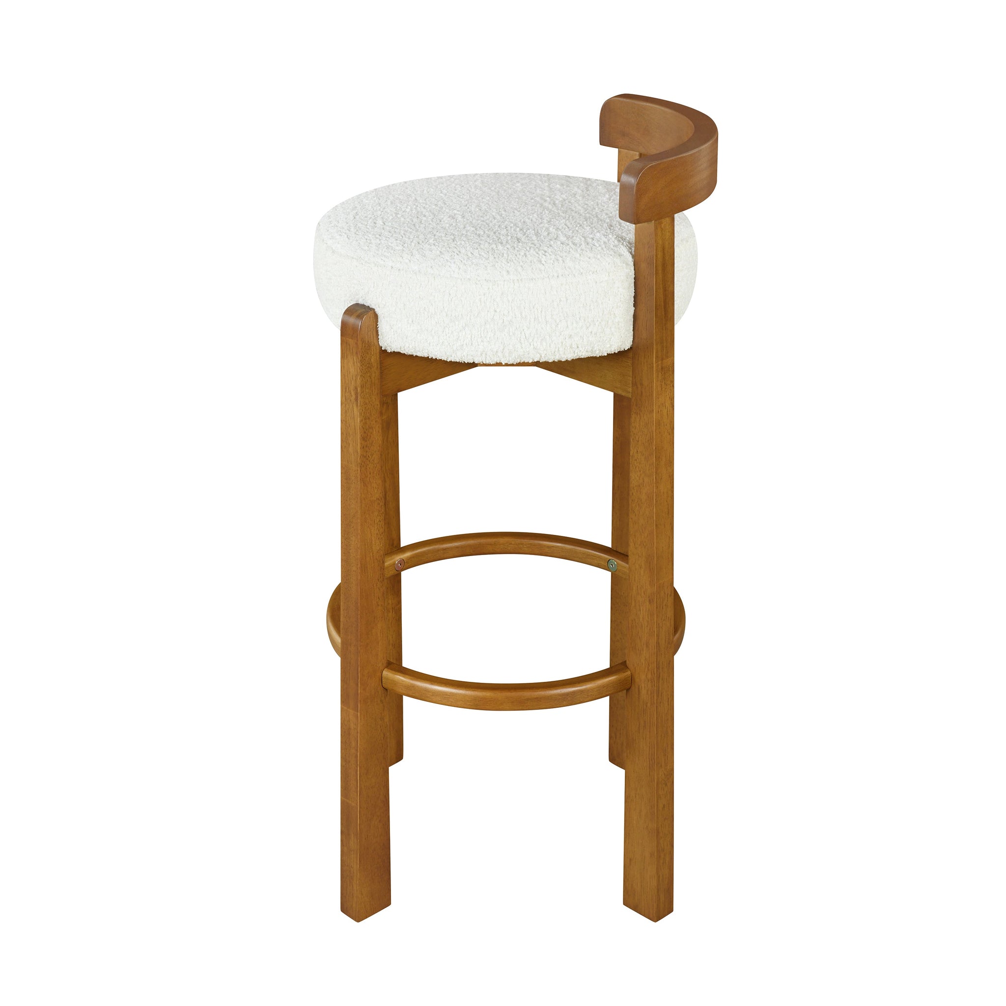 Elise Indoor Wooden Low Back Barstool by HouseOfZazla