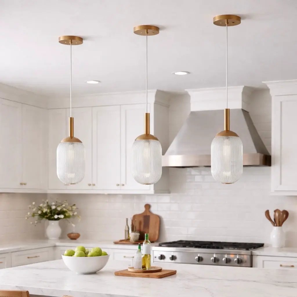 Modern Style Pendant Lamp - Bronze and Clear by HouseOfZazla