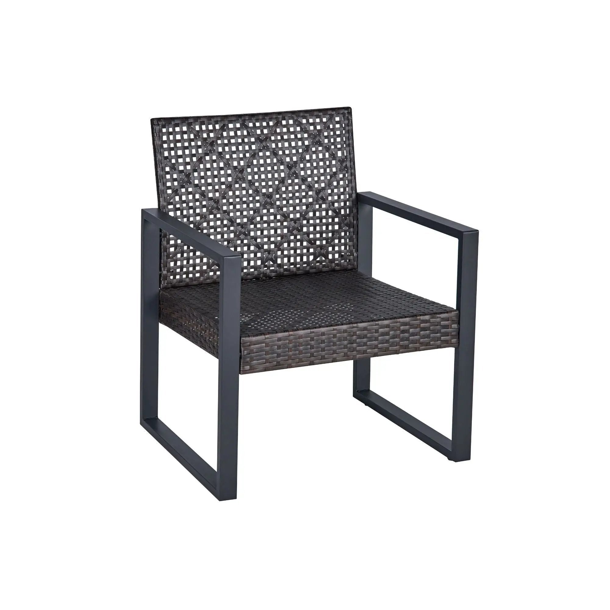 4 Piece Patio Furniture Set With Acacia Wood Table Top And Cushions by HouseOfZazla
