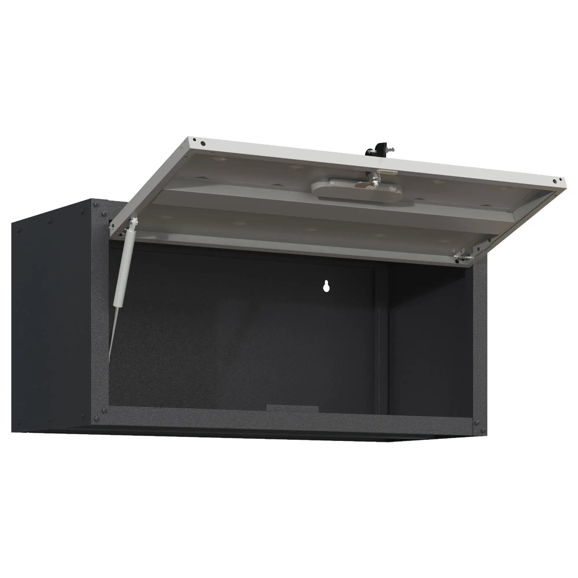 Heavy Duty Metal Wall Mounted Tool Storage Cabinet Steel Metal Garage Storage Cabinet - Black / Gray by HouseOfZazla