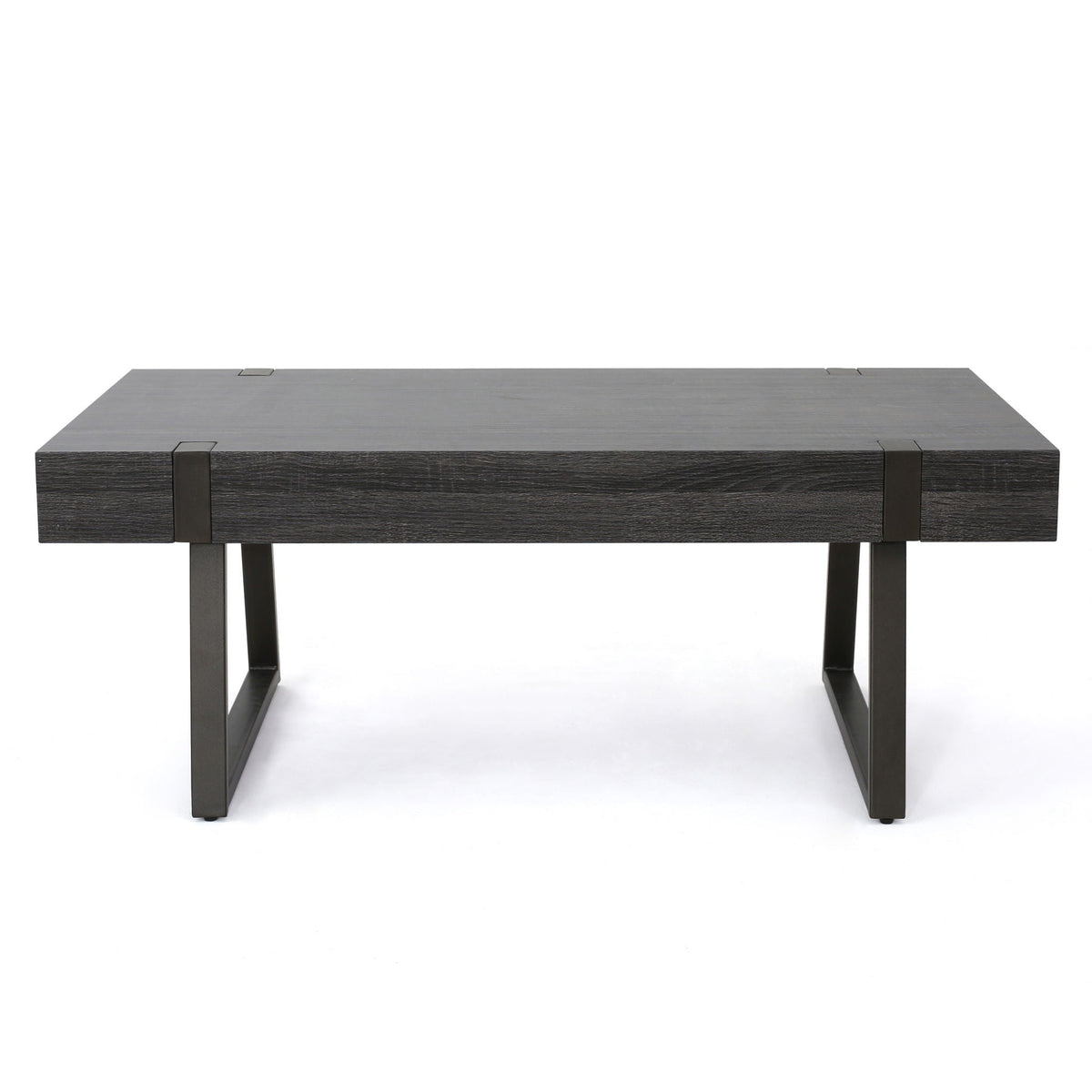Abitha Coffee Table With Industrial Powder Coated Metal Legs, photo 2 of 8
