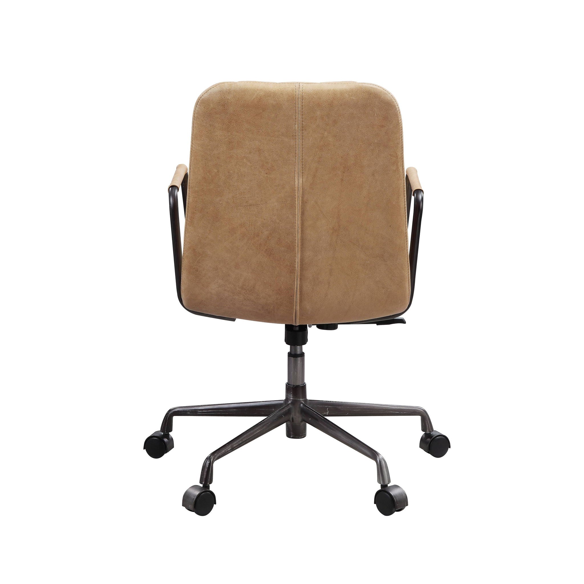 Eclarn - Top Grain Leather Office Chair - Brown by HouseOfZazla