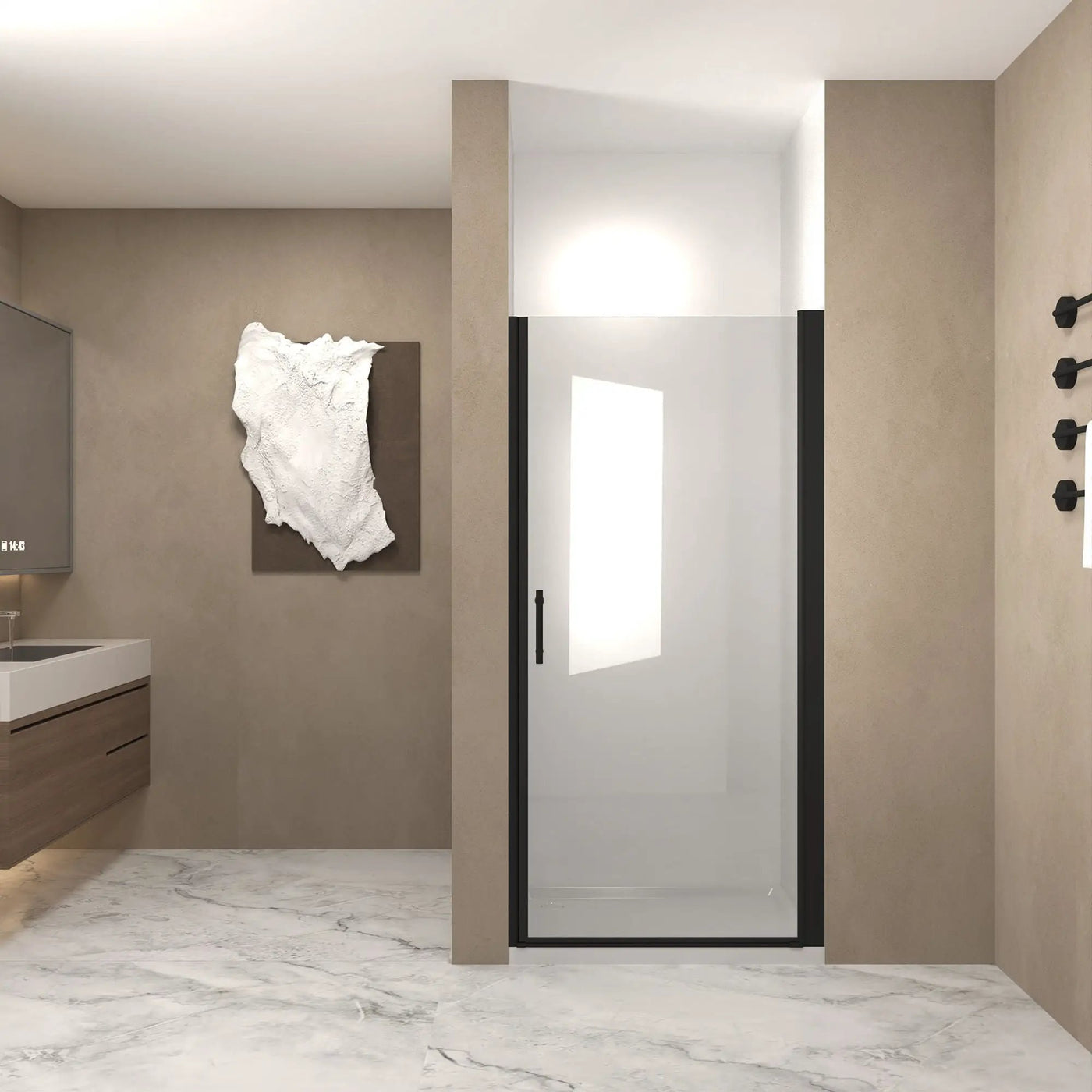 Shower Door With Glass And Explosion Proof Safety Film by HouseOfZazla