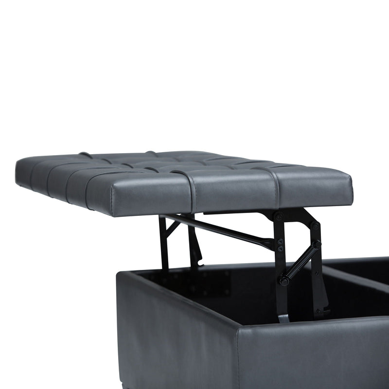 Harrison - Upholstered Coffee Table Storage Ottoman by HouseOfZazla