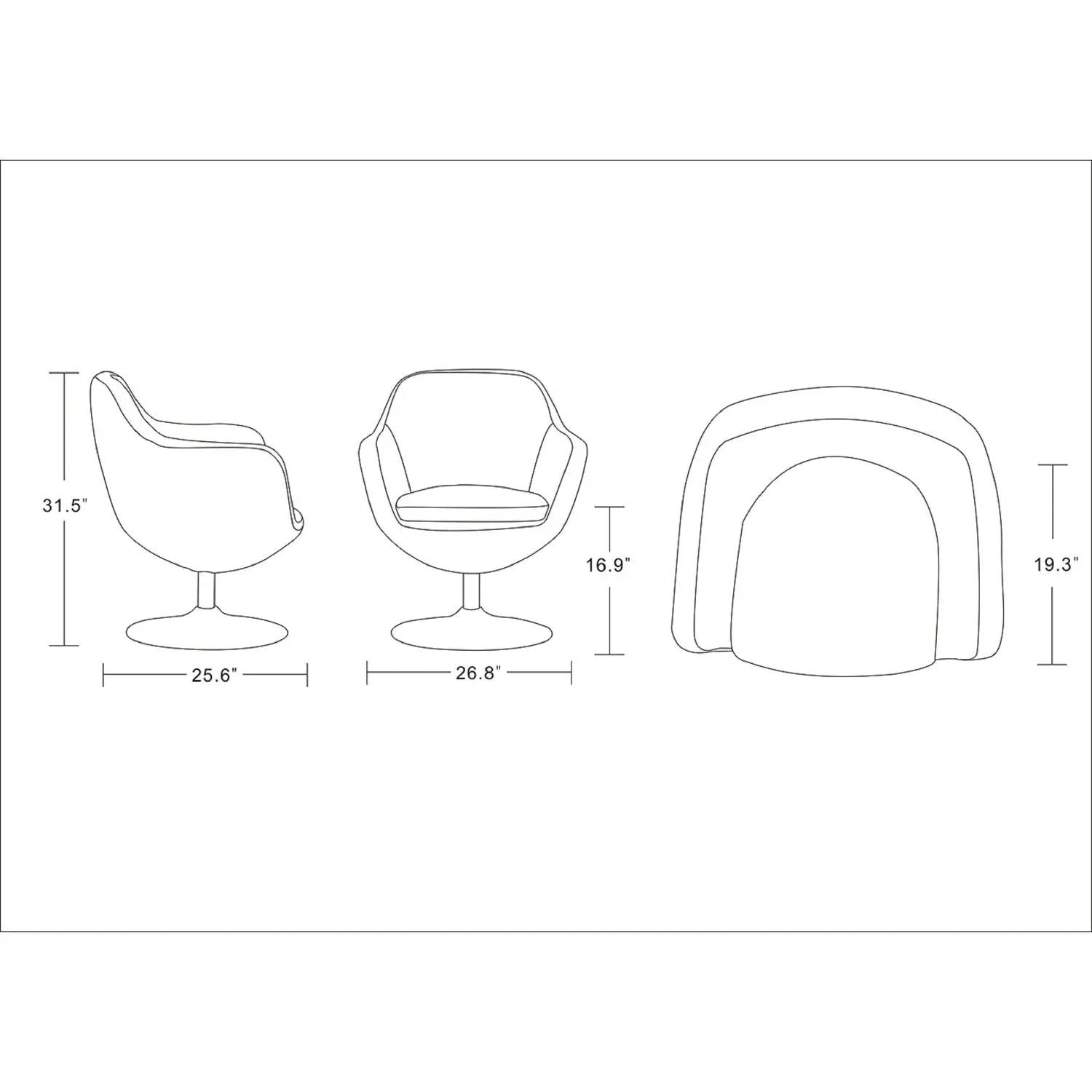 Caisson - Swivel Lounge Chair by HouseOfZazla